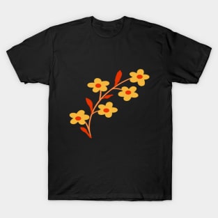 Flower stem orange T-Shirt